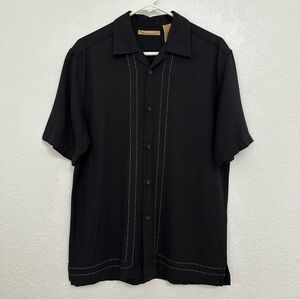 Men's Black Casual Button Down Shirt